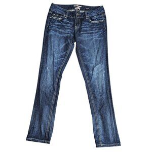 Rerock For Express Skinny Jeans Womens 8 Blue Medium Wash Low Rise Stretch